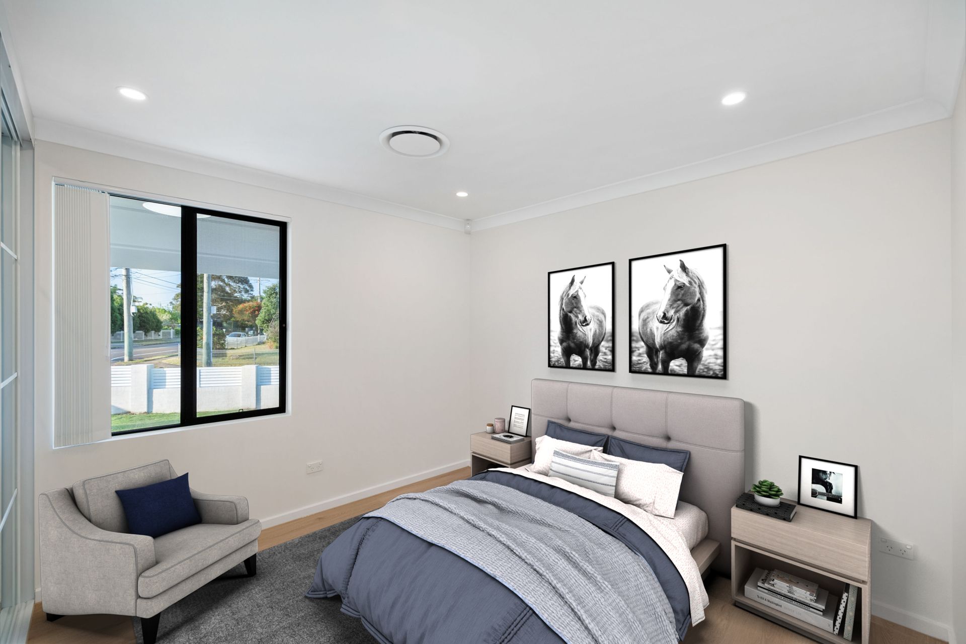 Custom Designed Duplex Bedroom a View