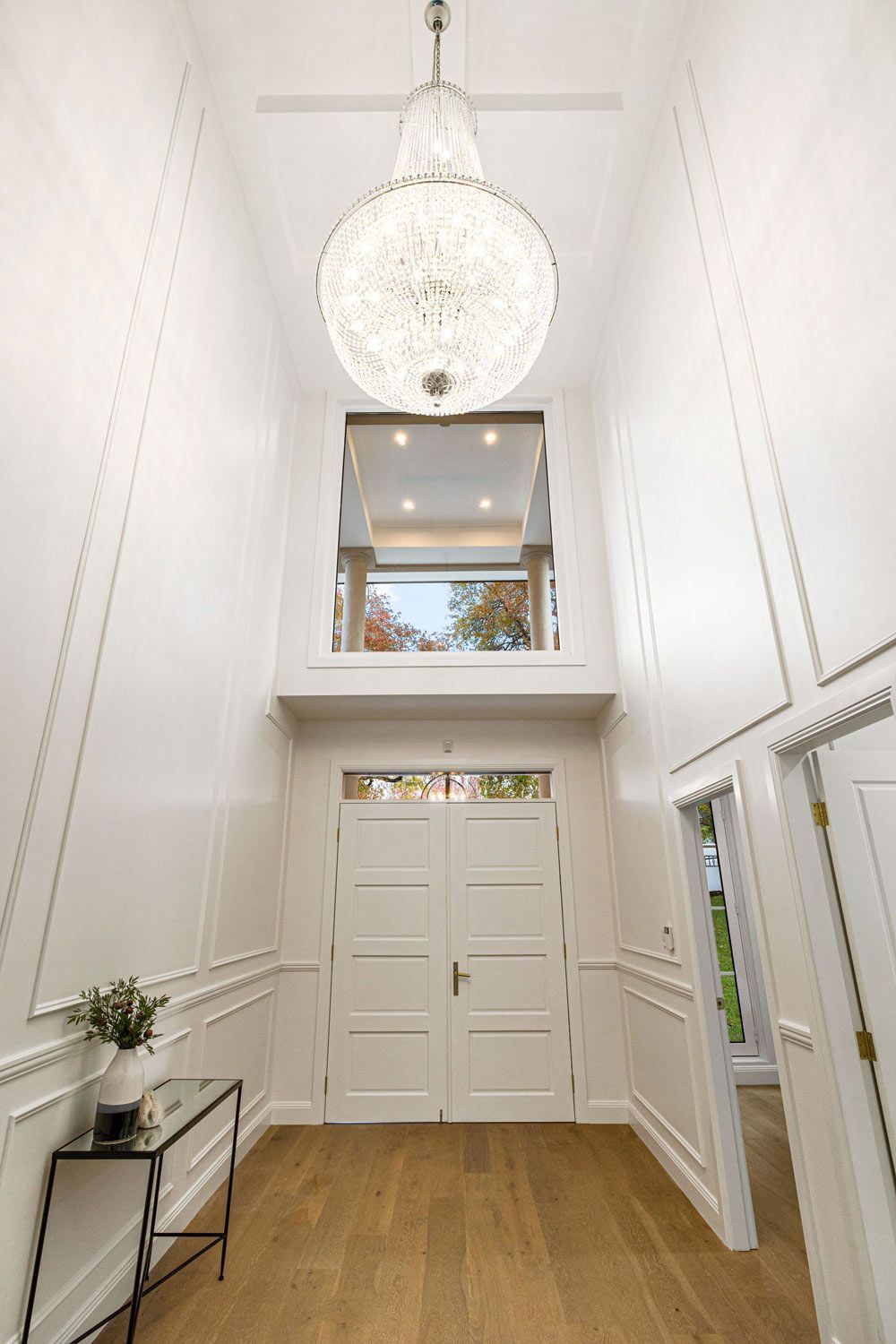 Knock Down Rebuilt Home Entrance