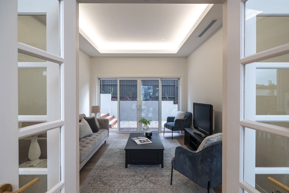 Knock Down Rebuilt Living Area