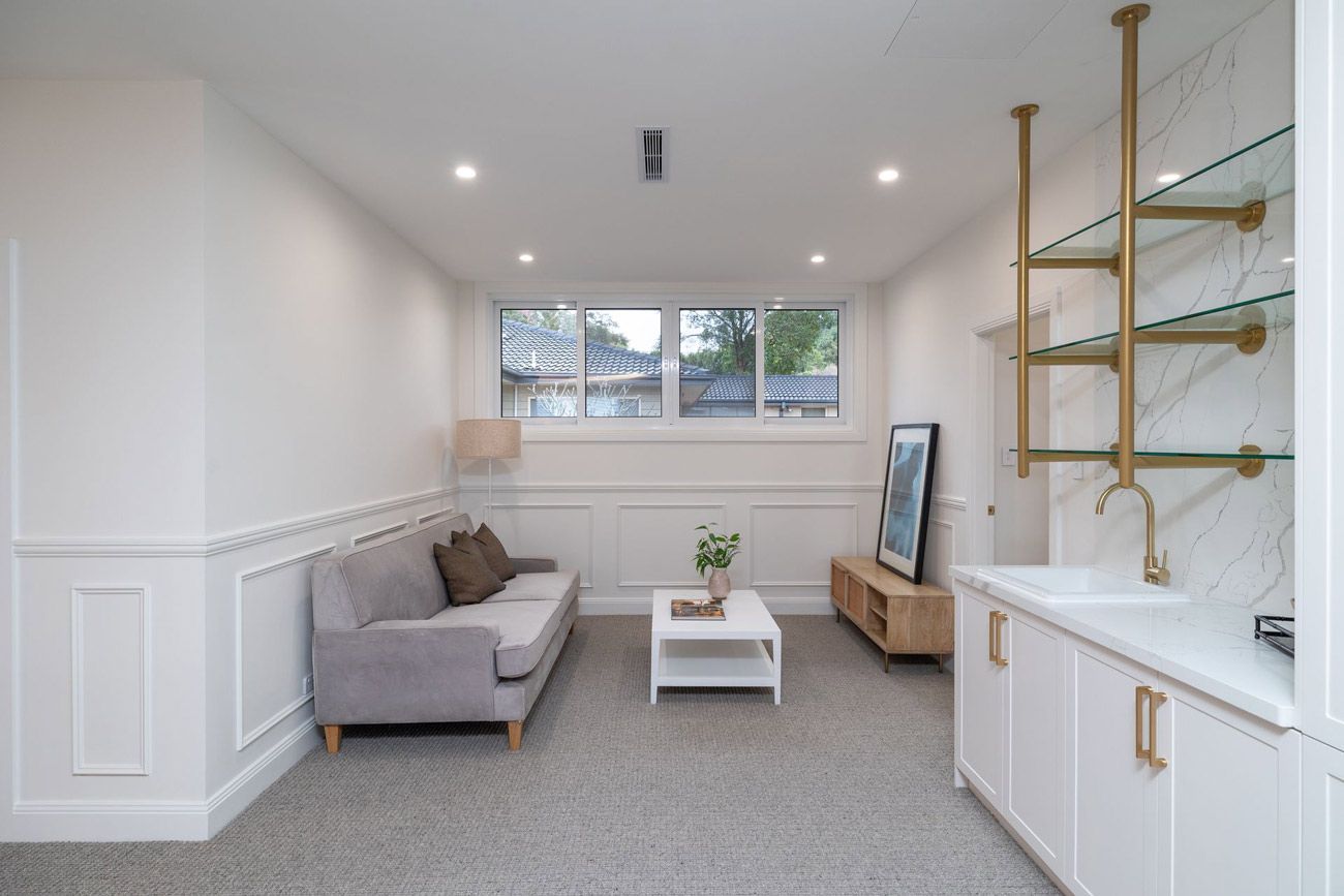 Knock Down Rebuilt Seating Area View