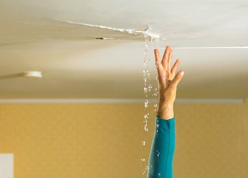 Stopping a Water leak in the ceiling