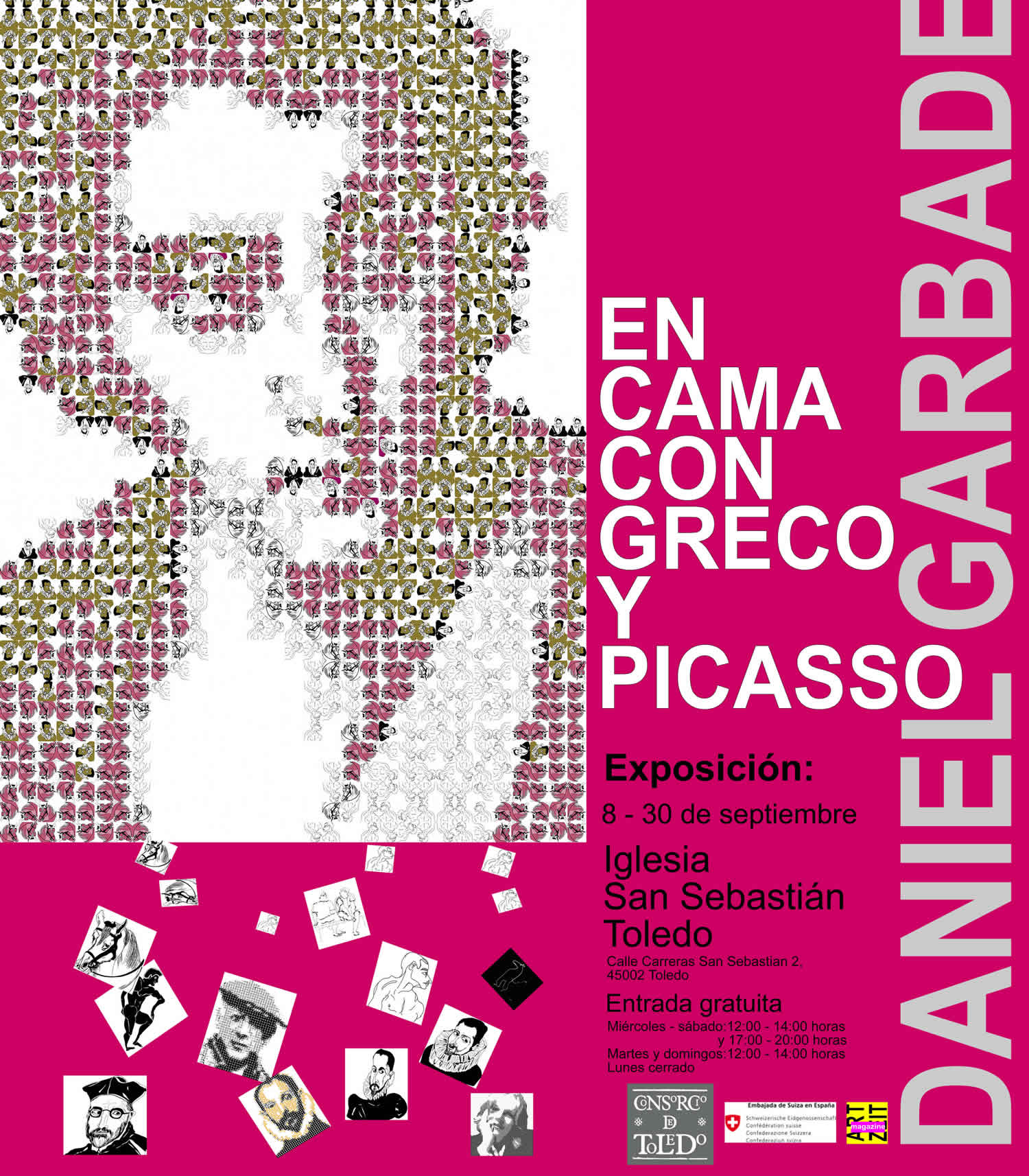 en cama con,greco,picasso,garbade,daniel,san sebastian,iglesia,exposcion, book,libro ,buch katalog,ausstellung