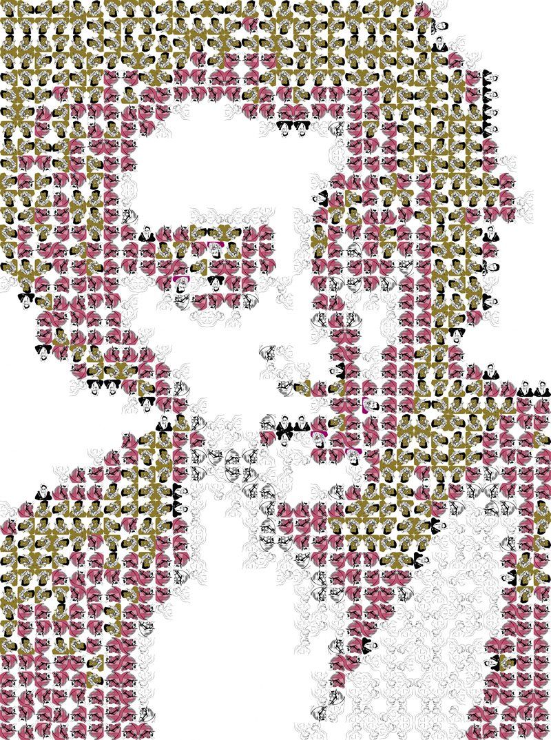 a portrait of a saint Juan by El Greco in a version by Garbade