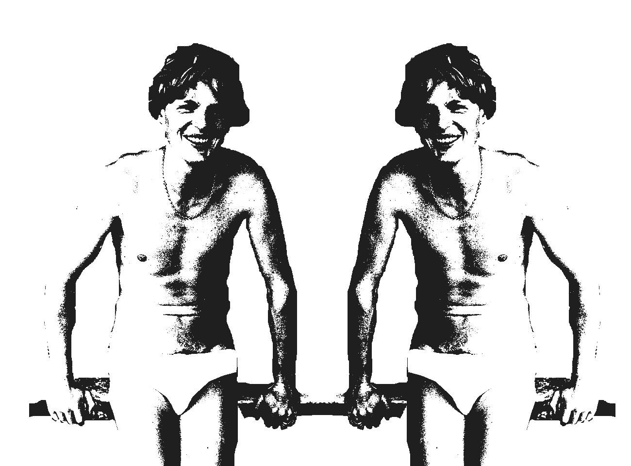 twins on painting by Garbade