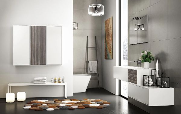 Mobili bagno con specchio
