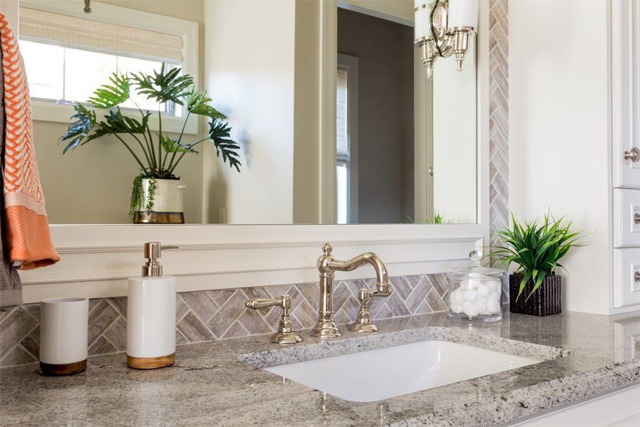 Elegant Bathroom Sink And Faucet — North Texas — DGranite