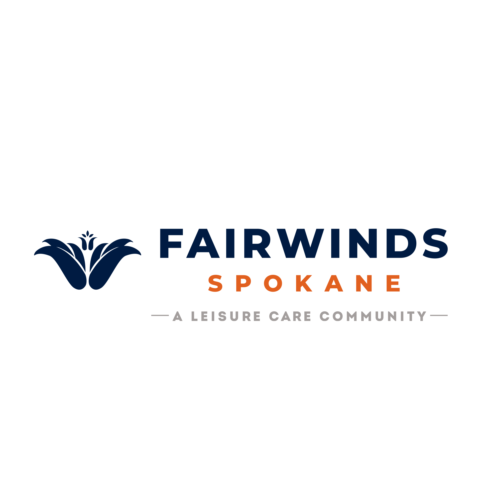 The fairwinds spokane logo is a leisure care community.