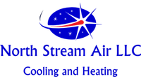 the logo for north stream air llc cooling and heating