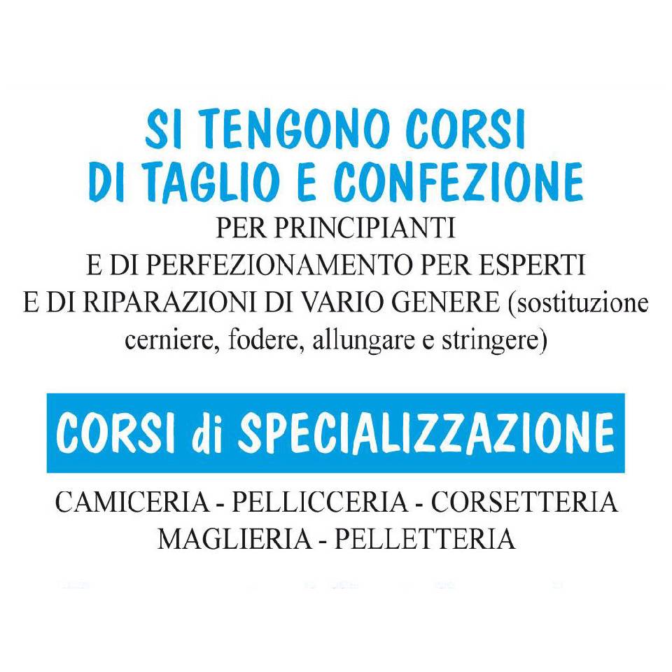 promozione corso di taglio e cucito e specializzazione