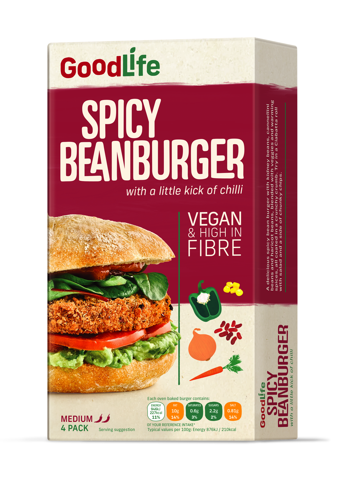 Healthy midweek meals from GoodLife - Beanburger