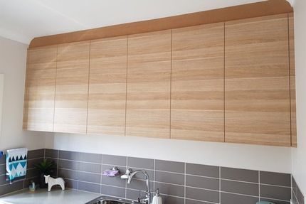 wooden cabinets