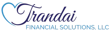 A logo for financial solutions llc with a heart in the middle.