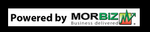 Powered by MORBIZ, with a green logo and business delivered in small font.