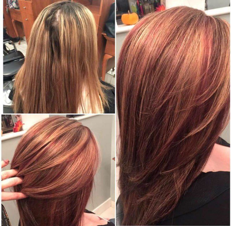 Woman with New Hair Color — Framingham, MA — Phillip De Palma Salon