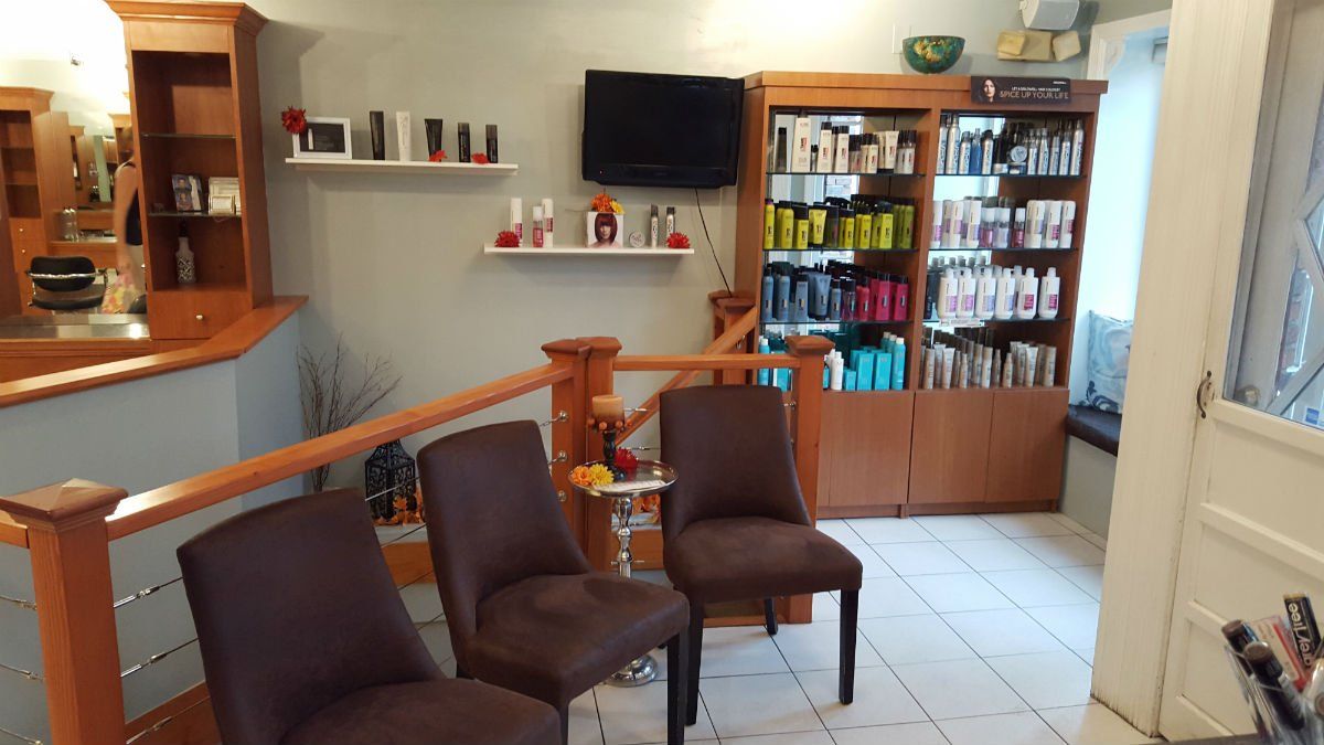 Hair Salon with Products Display — Framingham, MA — Phillip De Palma Salon