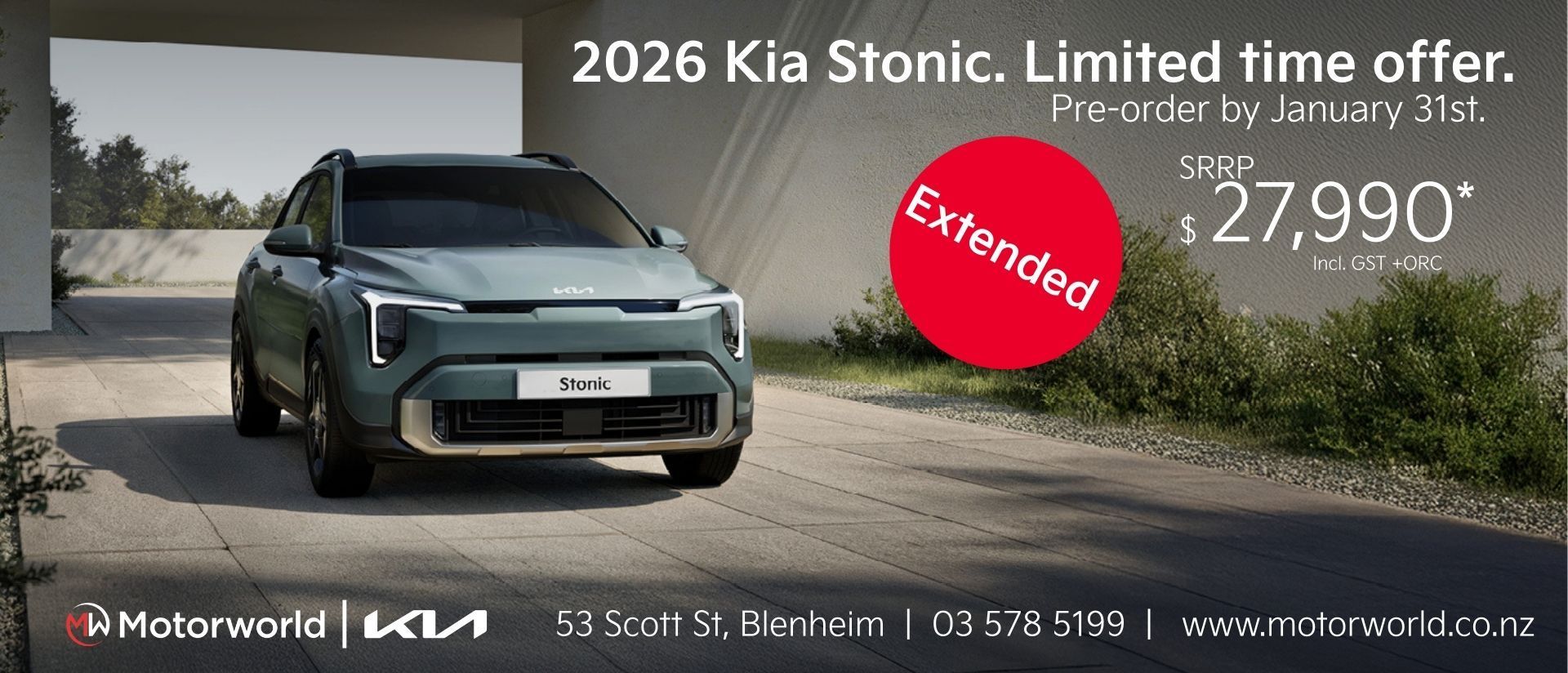 2026 Kia Stonic Limited offer