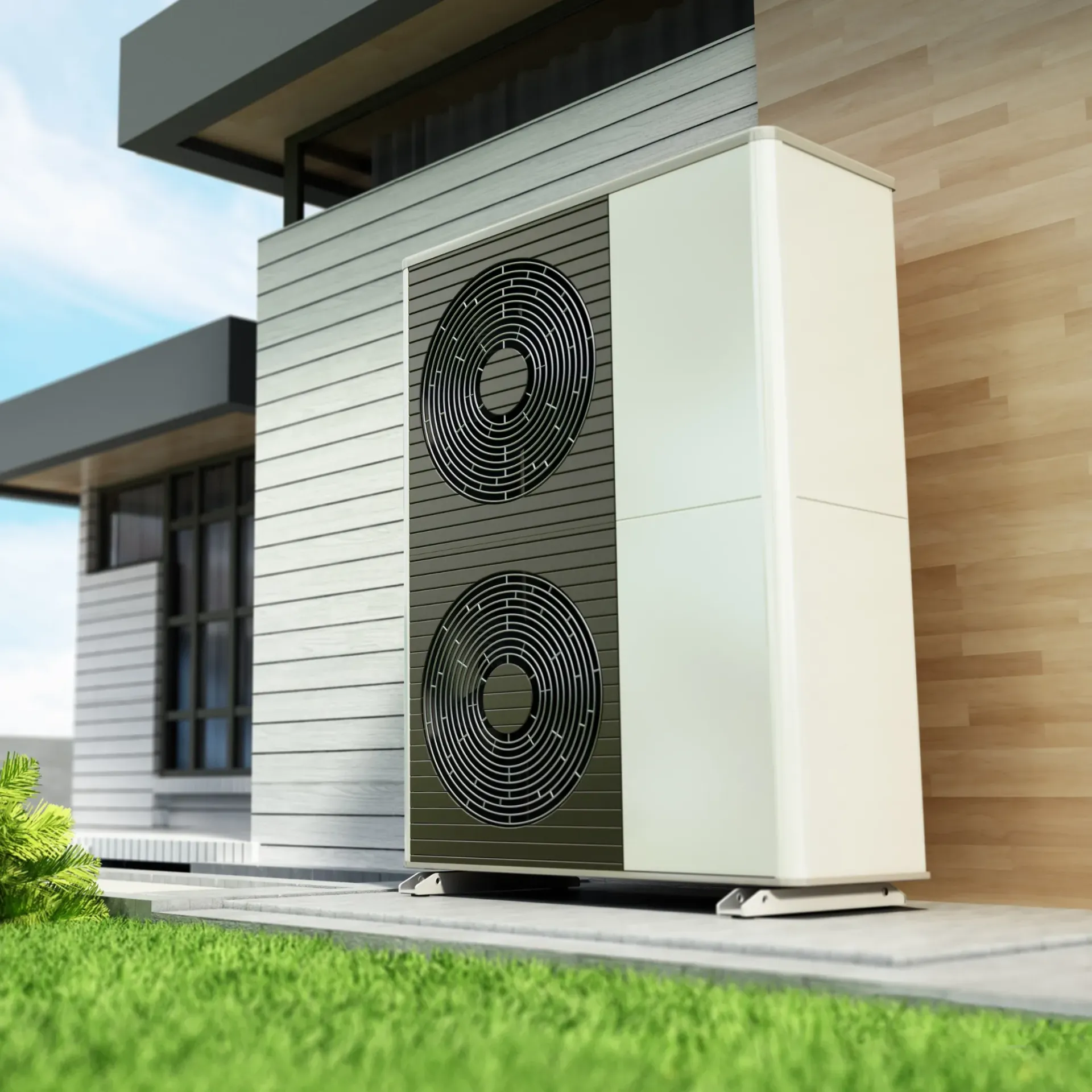 Comfort Air Solution LLC - A large air conditioner is outside of a house