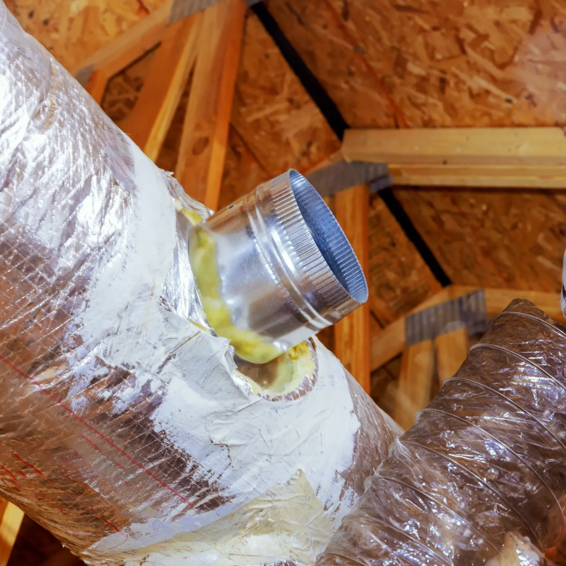 Comfort Air Solution LLC - A close up of a metal pipe with a hole in it