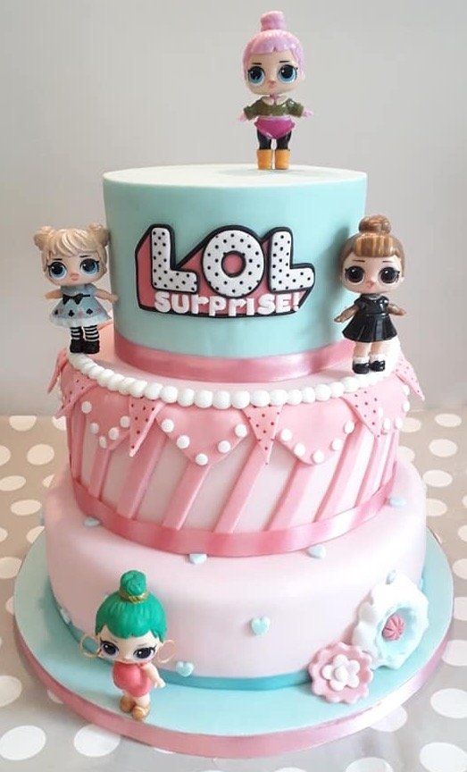 LOL fondant birthday cake created by A Cherry On Top, Isle of Wight.