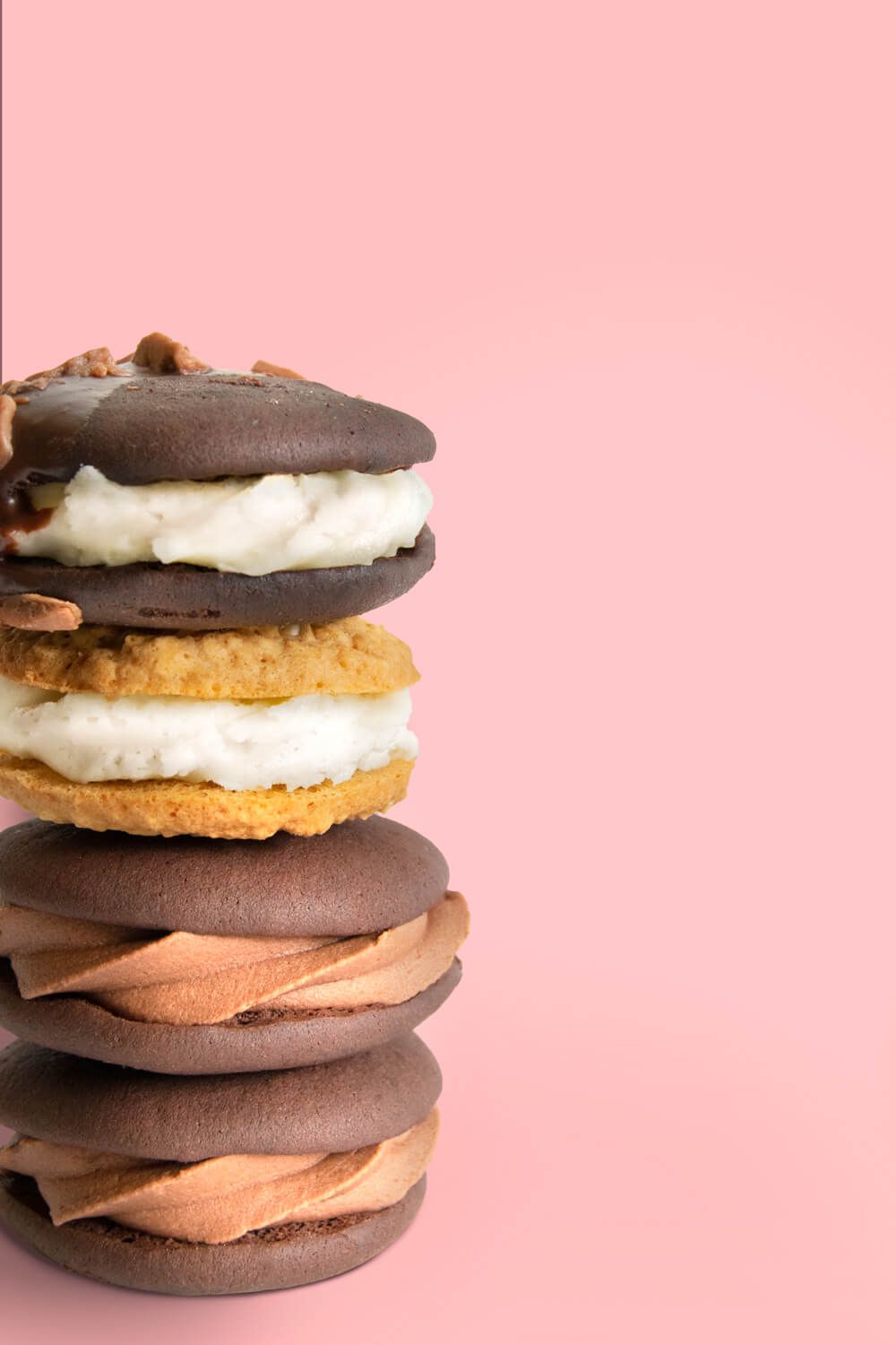 A stack of whoopie pies created by A Cherry On Top, Isle of Wight. Photograph by Mooksgoo
