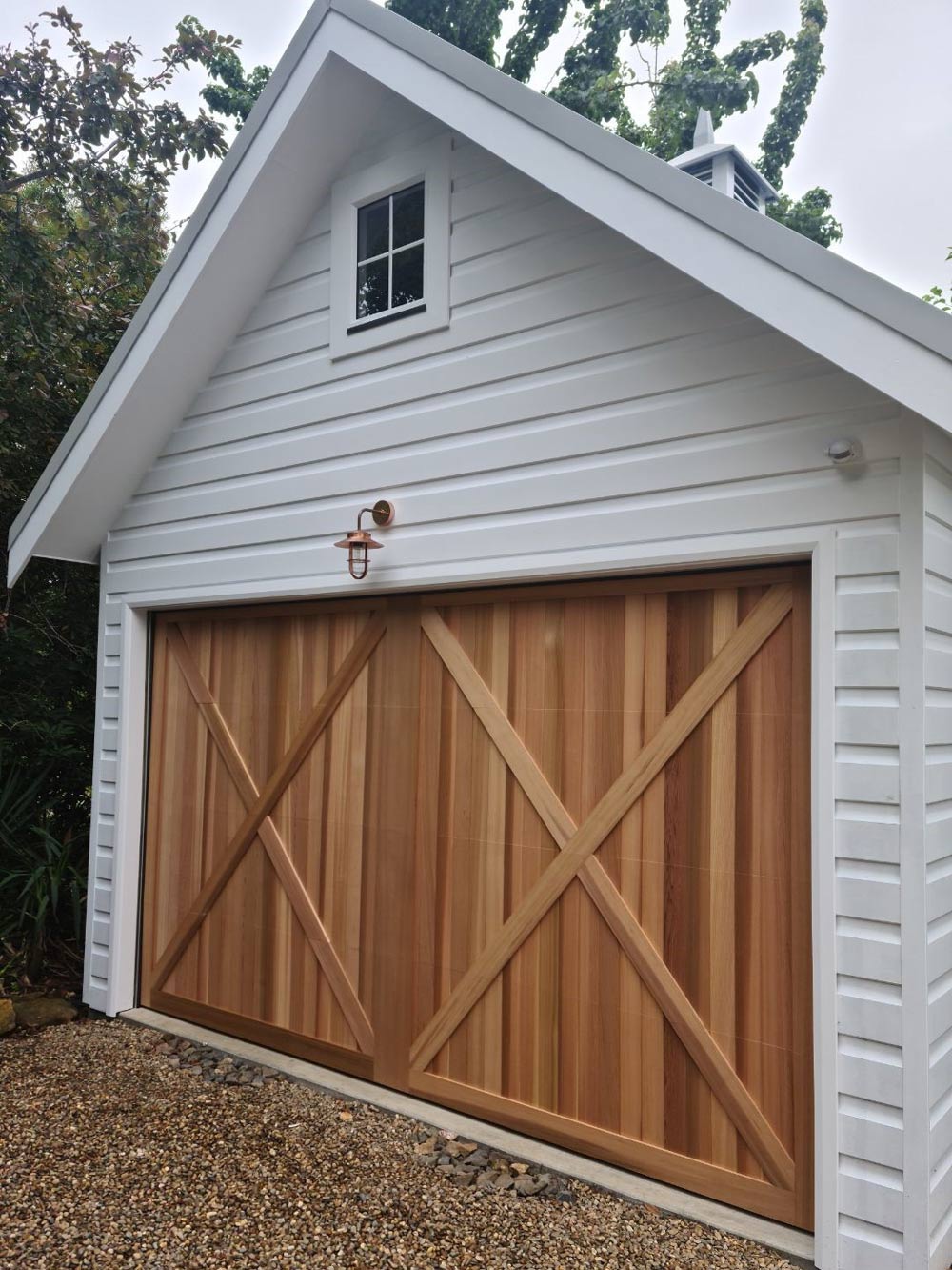 Barn Style Door (Raw)  — Custom Garage Doors in Wollongong, NSW