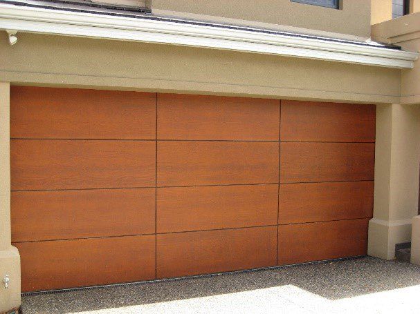 Timber Grid Garage Door — Garage Doors in Wollongong, NSW