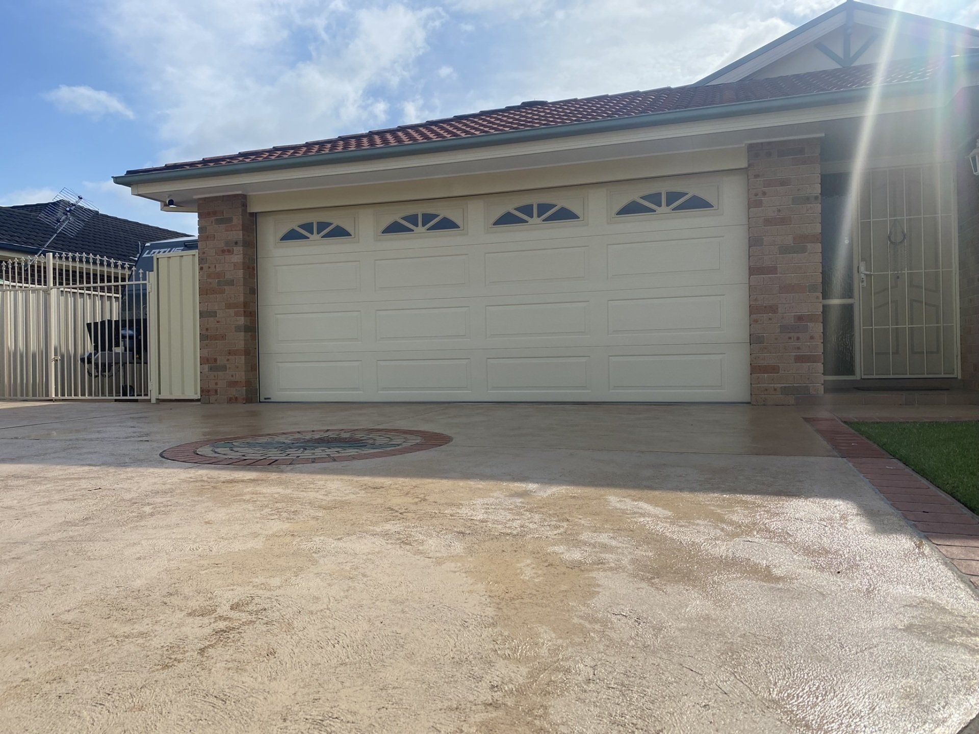 Completed Garage Door Installation — Roller Doors in Wollongong, NSW