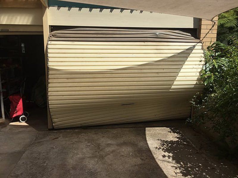 Broken Garage — Garage Door Repairs in Buli, NSW