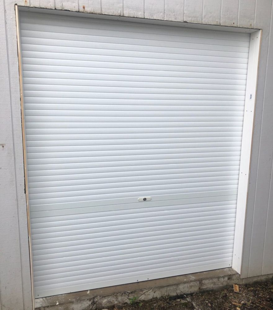 White Widespan Roller Shuter — Window Shutters in Wollongong, NSW