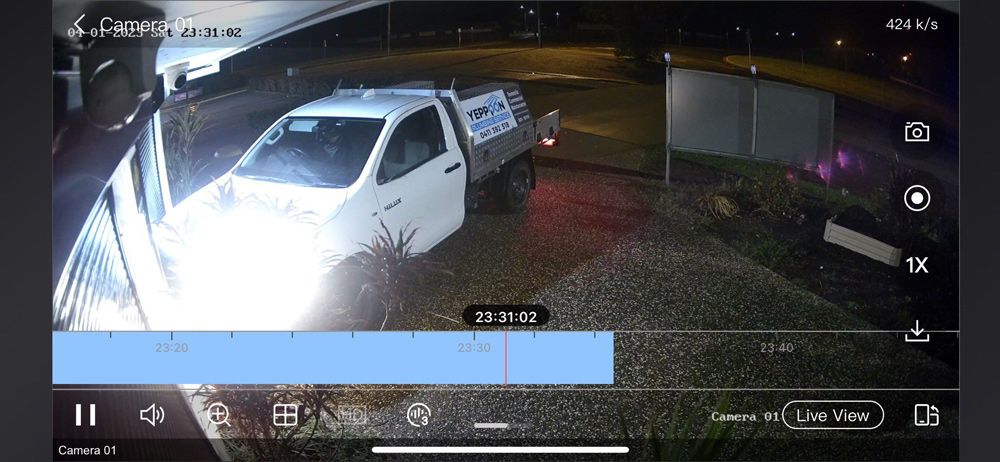 CCTV Screenshot Of Vehicle — Window Shutters in Wollongong, NSW