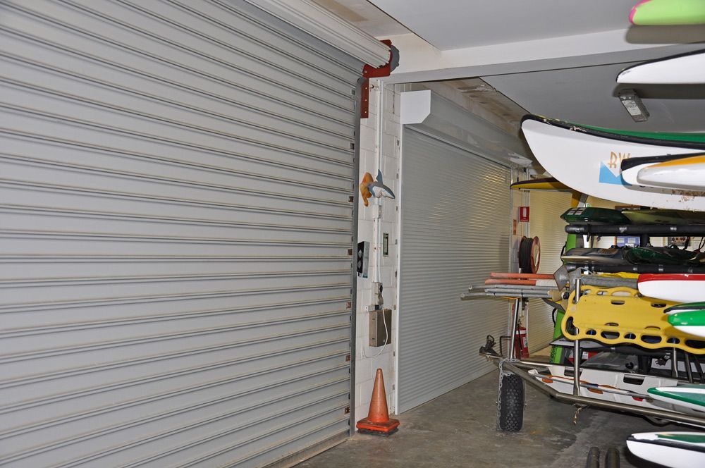 Closed Garage Door — Window Shutters in Wollongong, NSW