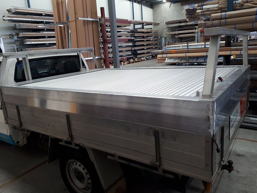 Customized Trailer Truck With Closed Shutters — Window Shutters in Wollongong, NSW