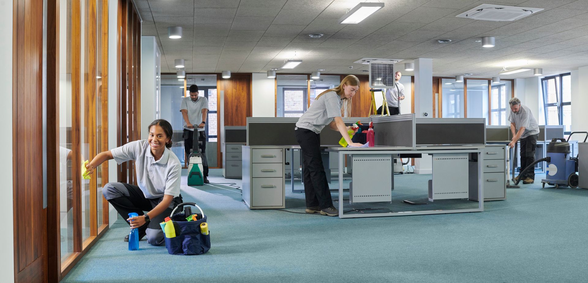 Office cleaning teams