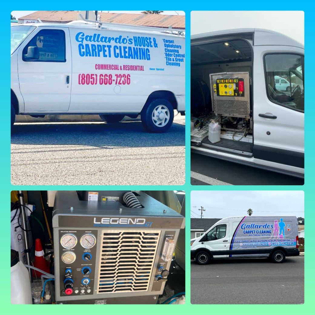 company of cleaning A gallardo 's wall carpet cleaning van is shown