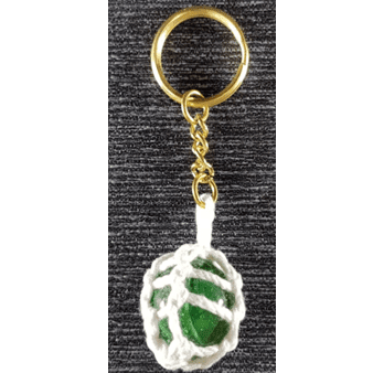 Green Covered By White Thread Keychain — Darwin Shipstores in Darwin, NT