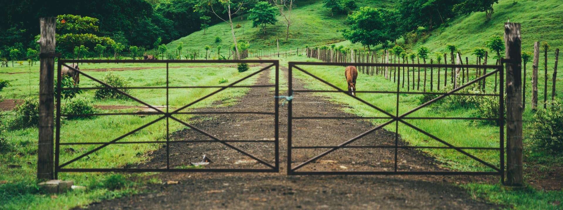 Victoria Custom Gates specializes in custom acreage gates and livestock gates