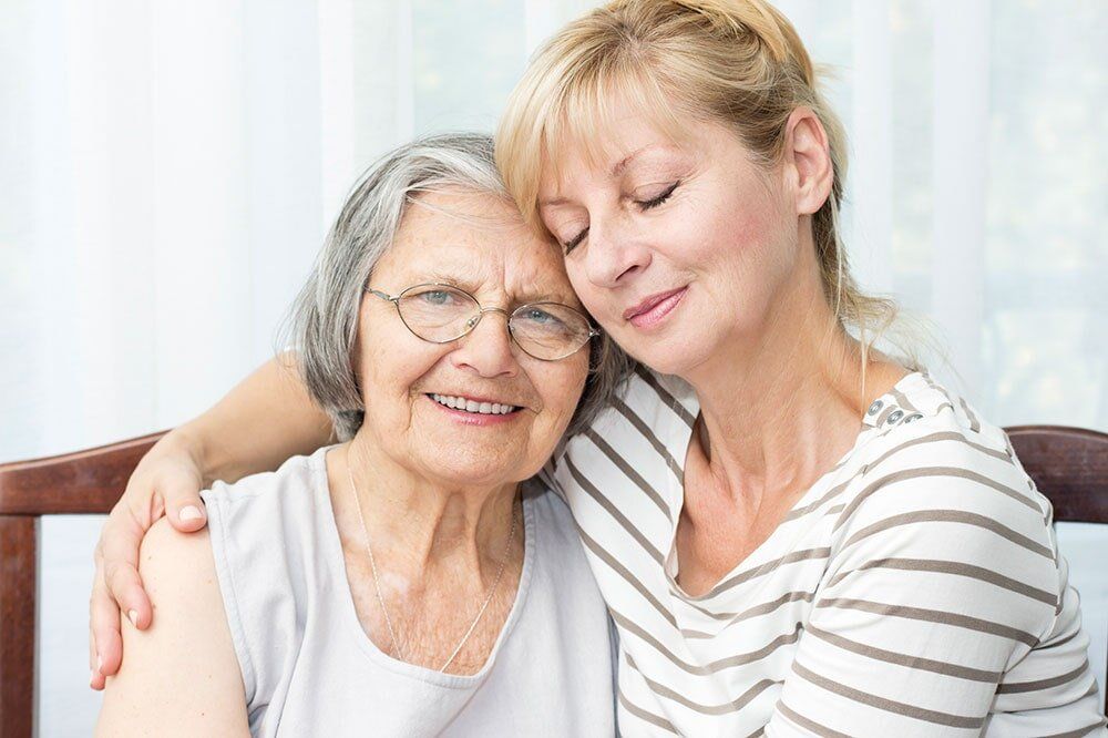 A senior women and a caregiver — Elderly Care in Mansfield, Texas