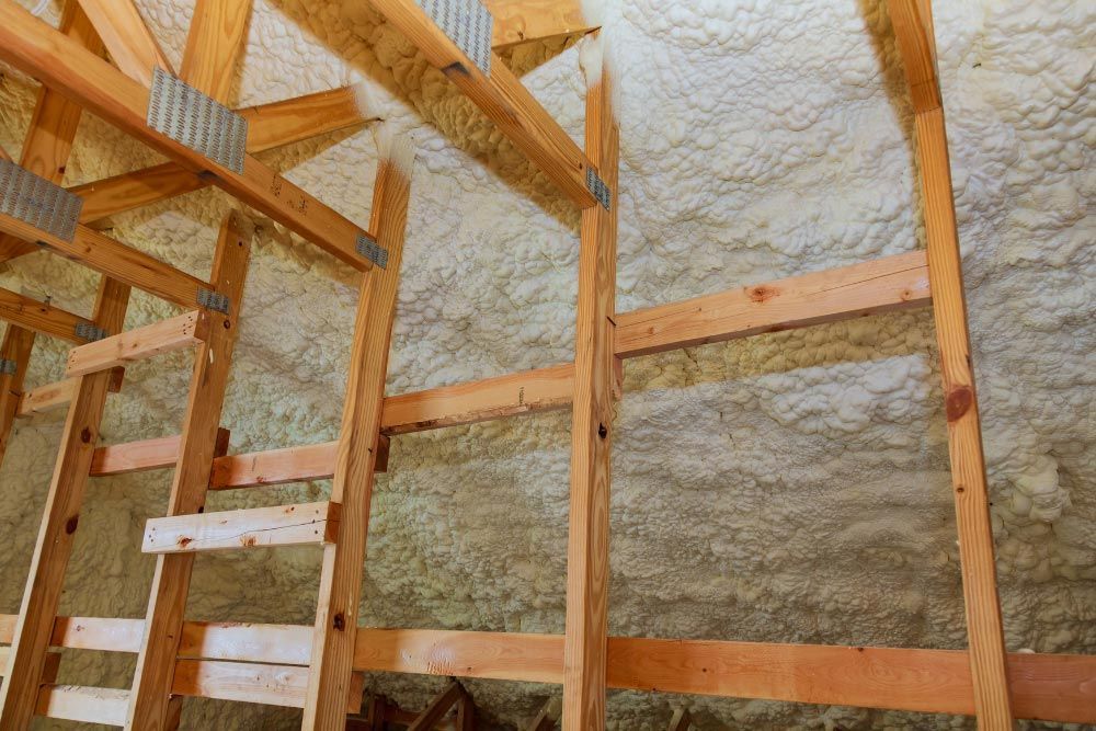 Open cell insulation at the attic