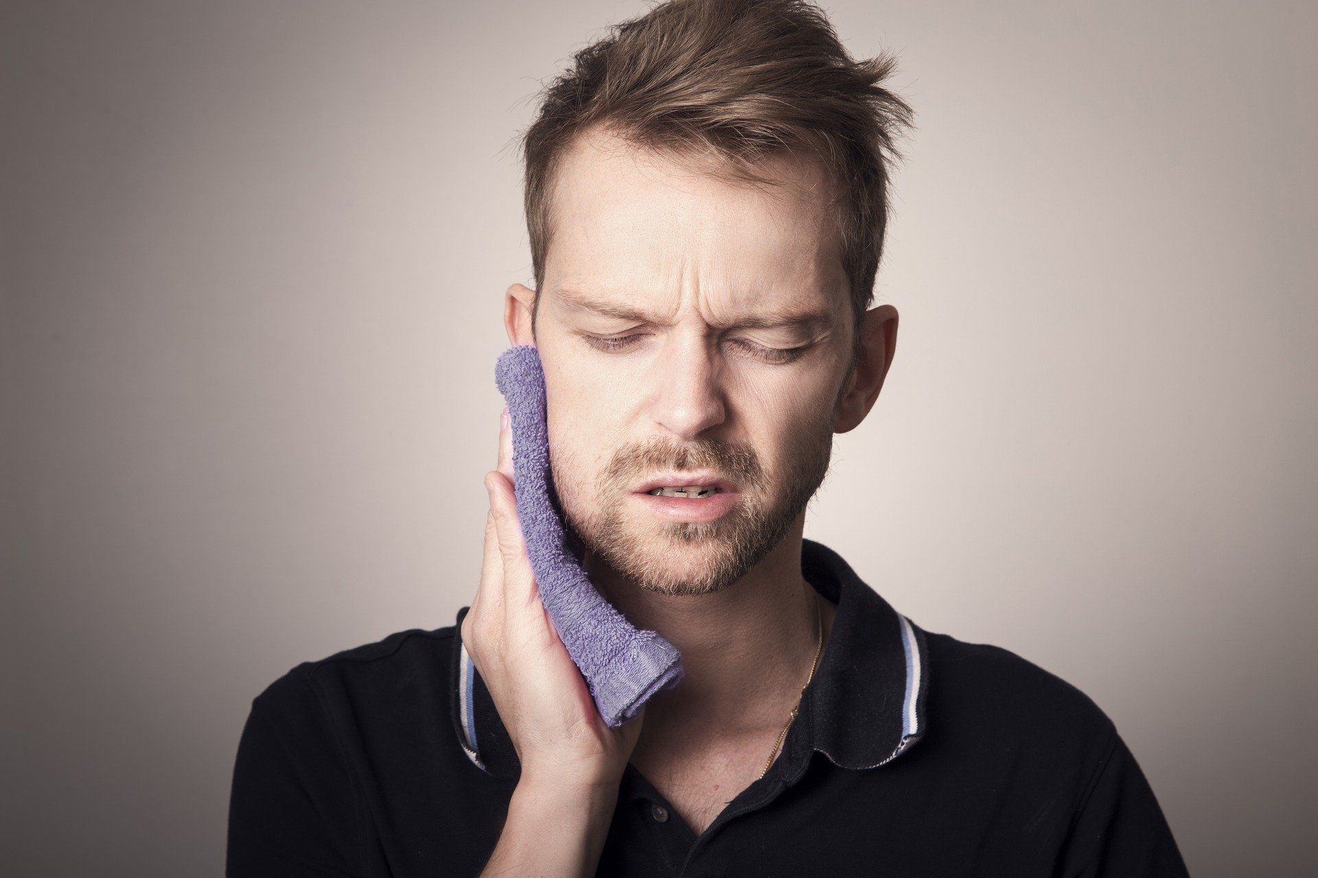 Patient getting ready for tooth extraction process