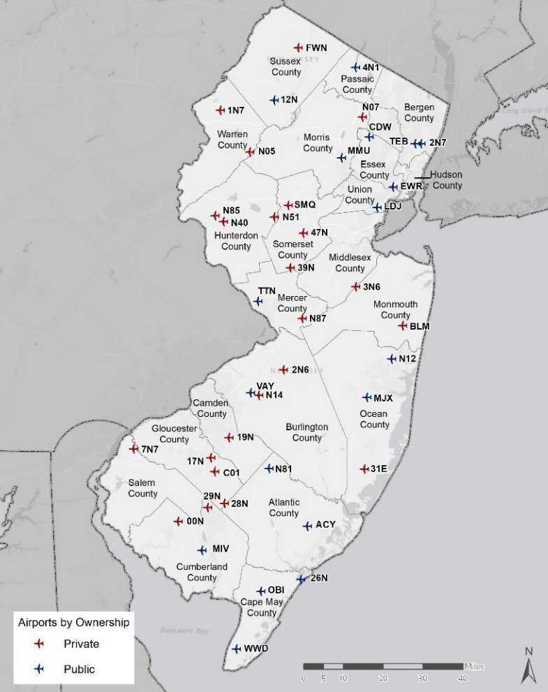 Top Airports in New Jersey | Tri-State Chauffeurs | NJ