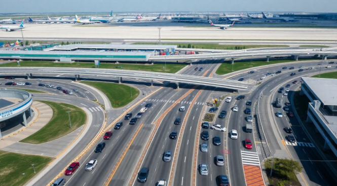 Newark airport drop off