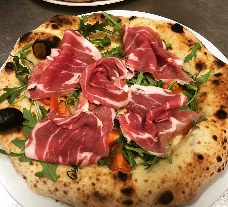 pizza con coppa