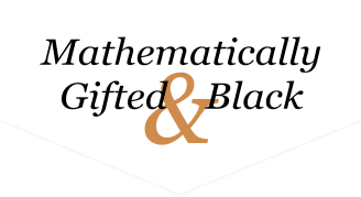 A logo for mathematically gifted & black