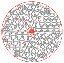 Cryogenic storage vial layout 