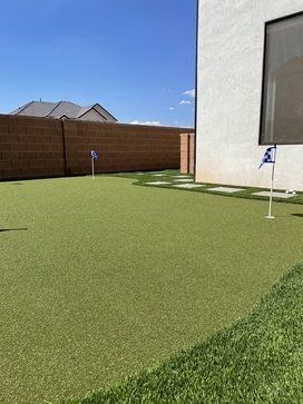 artificial grass installed at a play area