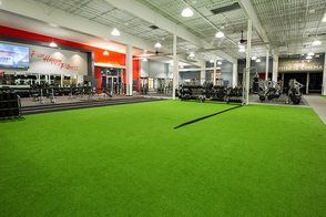 artificial grass in gym area