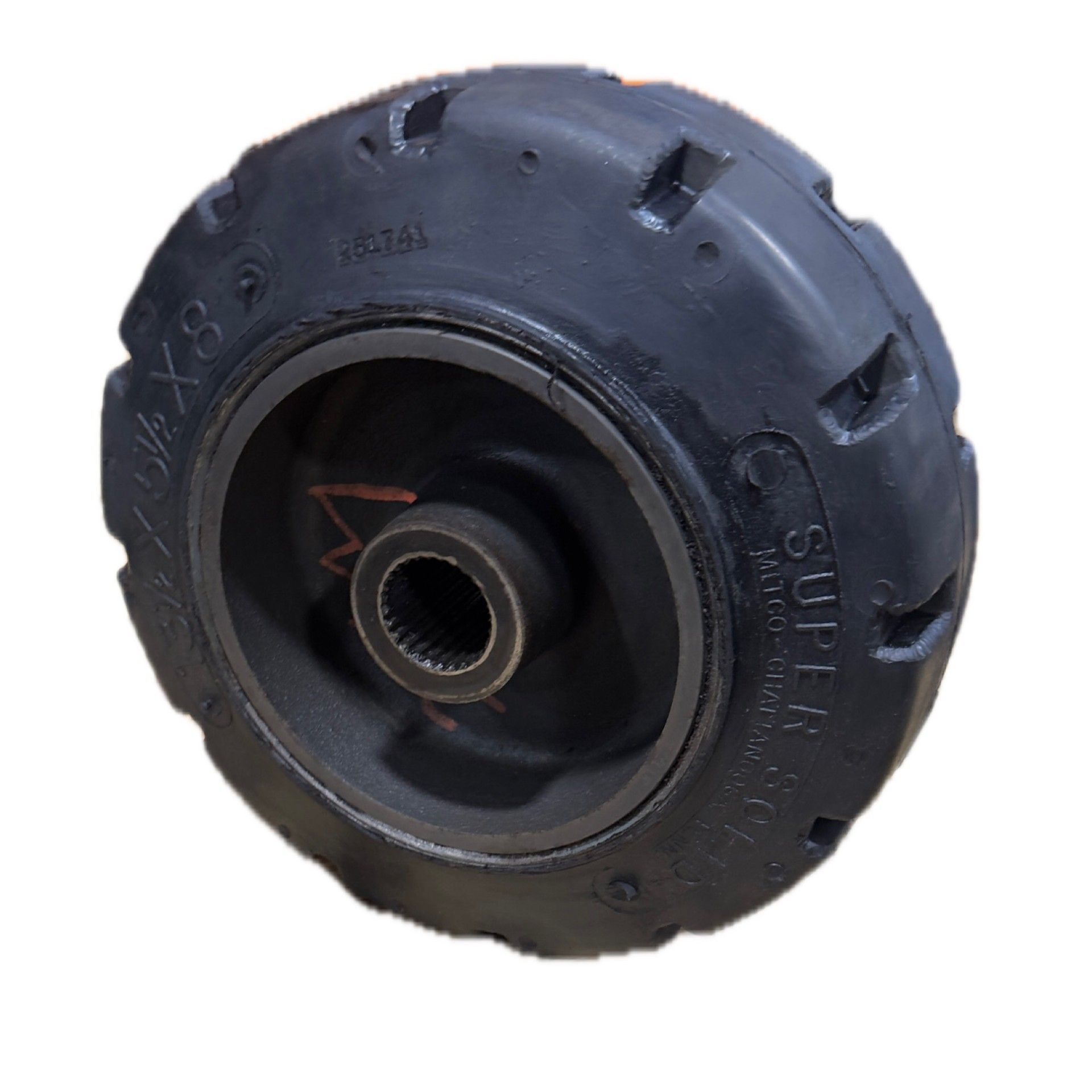 13.5X5.5X8 TRACTION RUBBER