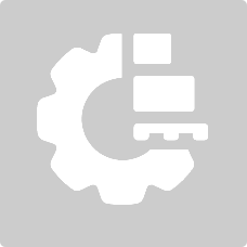 A white gear with boxes inside of it on a gray background.