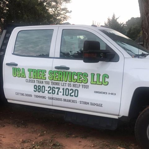 A Pick Up Truck Used for Service — Belmont, NC — USA Tree Service LLC