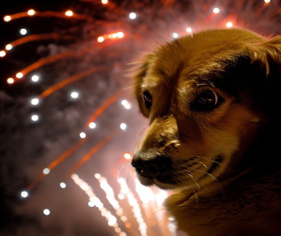 impariamo a gestire la paura dei cani ai fuochi artificiali